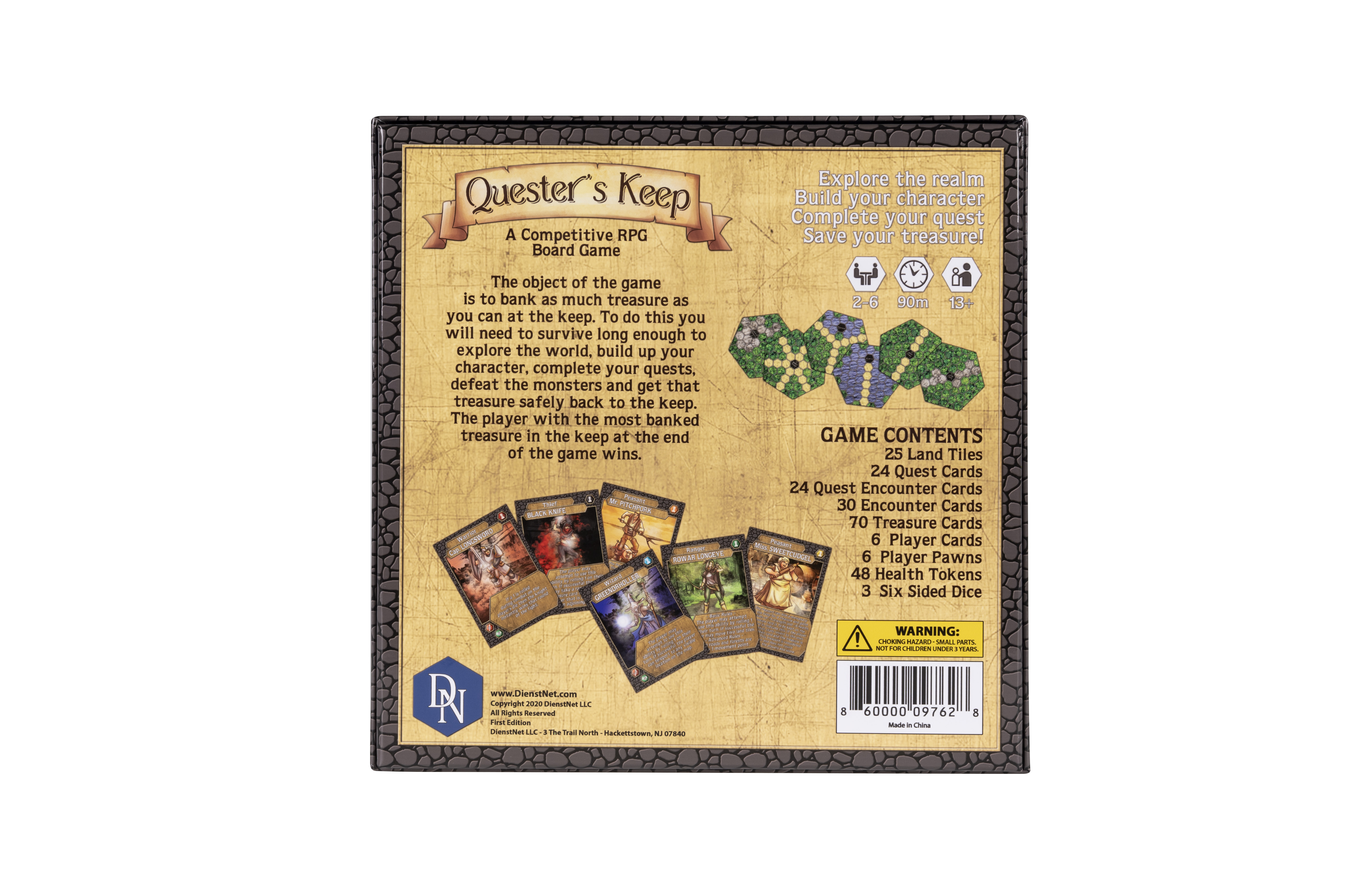 Quester’s Keep game components